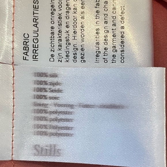 Stills maxi 100% silk flowing pleats rust colour skirt - Picture 6 of 7